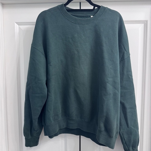 Fear of God Essentials Men's Teal Crewneck Sweater - Picture 2 of 3
